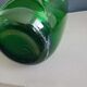 Large green glass vase