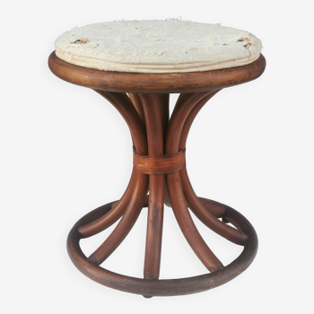 Bamboo and rattan stool “tam tam style”