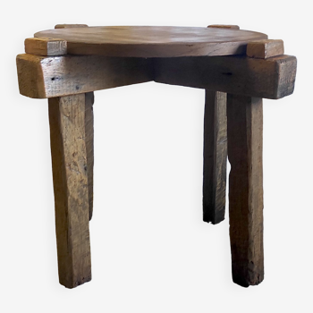 Table basse en bois massif XXème