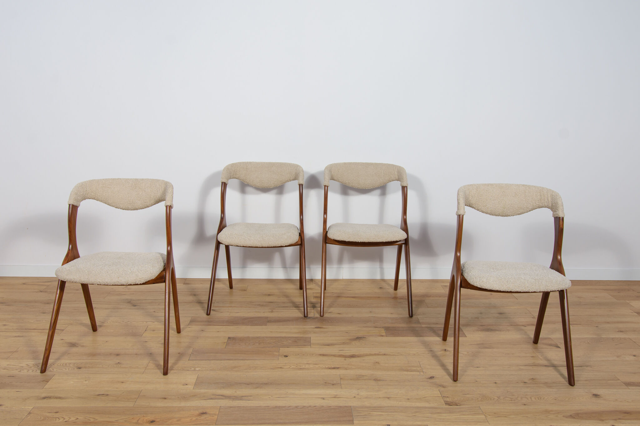 Model Sonja Dining Chairs by Johannes Andersen for Vamo Sonderborg, 1960s, Set of 4