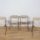 Chaise modèle Sonja  par Johannes Andersen pour Vamo Sonderborg, 1960s, Set de 4