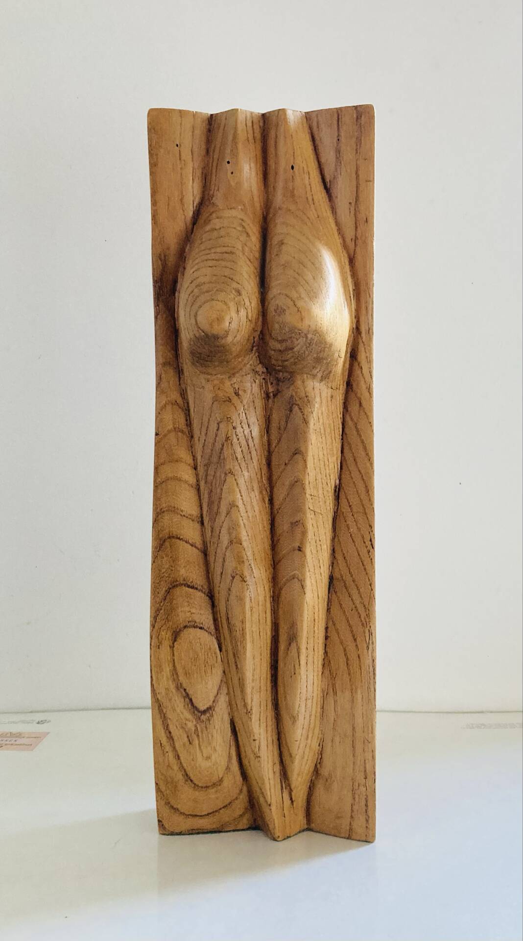 Stylised vintage female sculpture from the 1960s with organic shapes.
