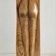 Stylised vintage female sculpture from the 1960s with organic shapes.