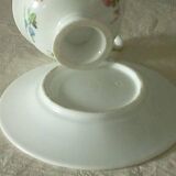 Coffee tea cup in Paris porcelain late 19th century