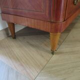 Louis XVI chest of drawers - Bronze - Butterfly wood veneer marquetry - 1930