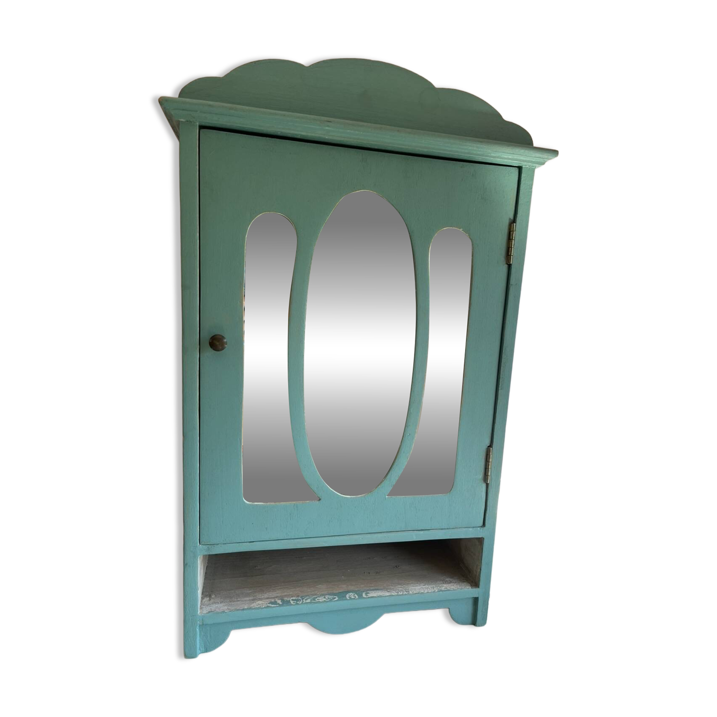 Armoire de toilette vintage en bois