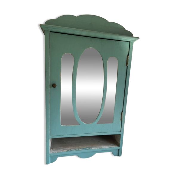 Armoire de toilette vintage en bois