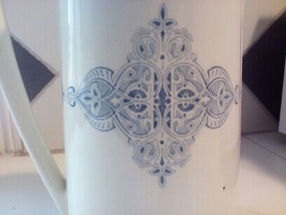 Vintage pitcher French earthenware Luneville