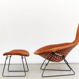 . Bird Chair and Ottoman by Harry Bertoia for Knoll Inc. / Knoll International, 1960s
