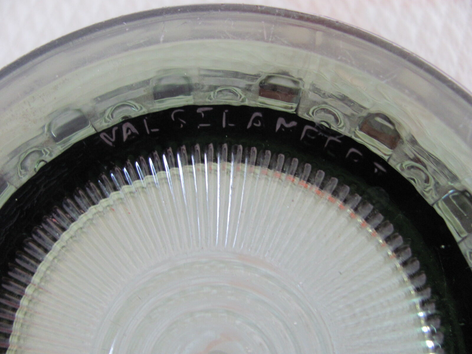 Great cut fruit in Crystal - Val St Lambert - Art deco