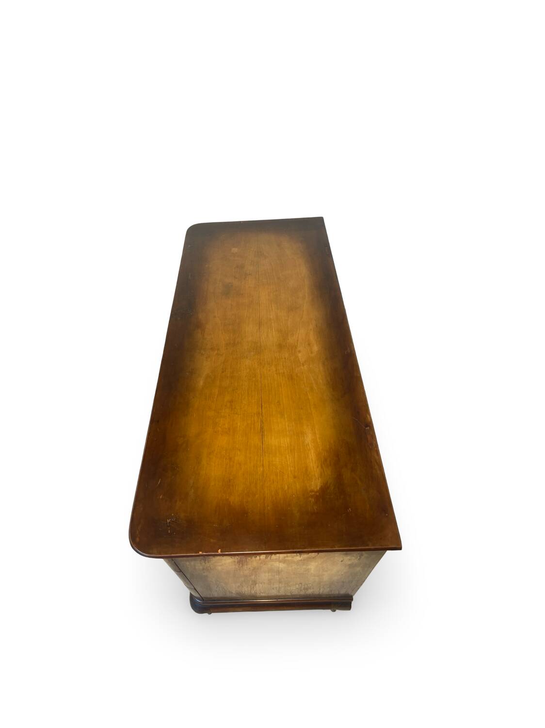 Commode italienne en placage et bois massif de noyer, années 1940-1950