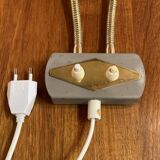 Double metal wall lamp, Scandinavian design 1950.