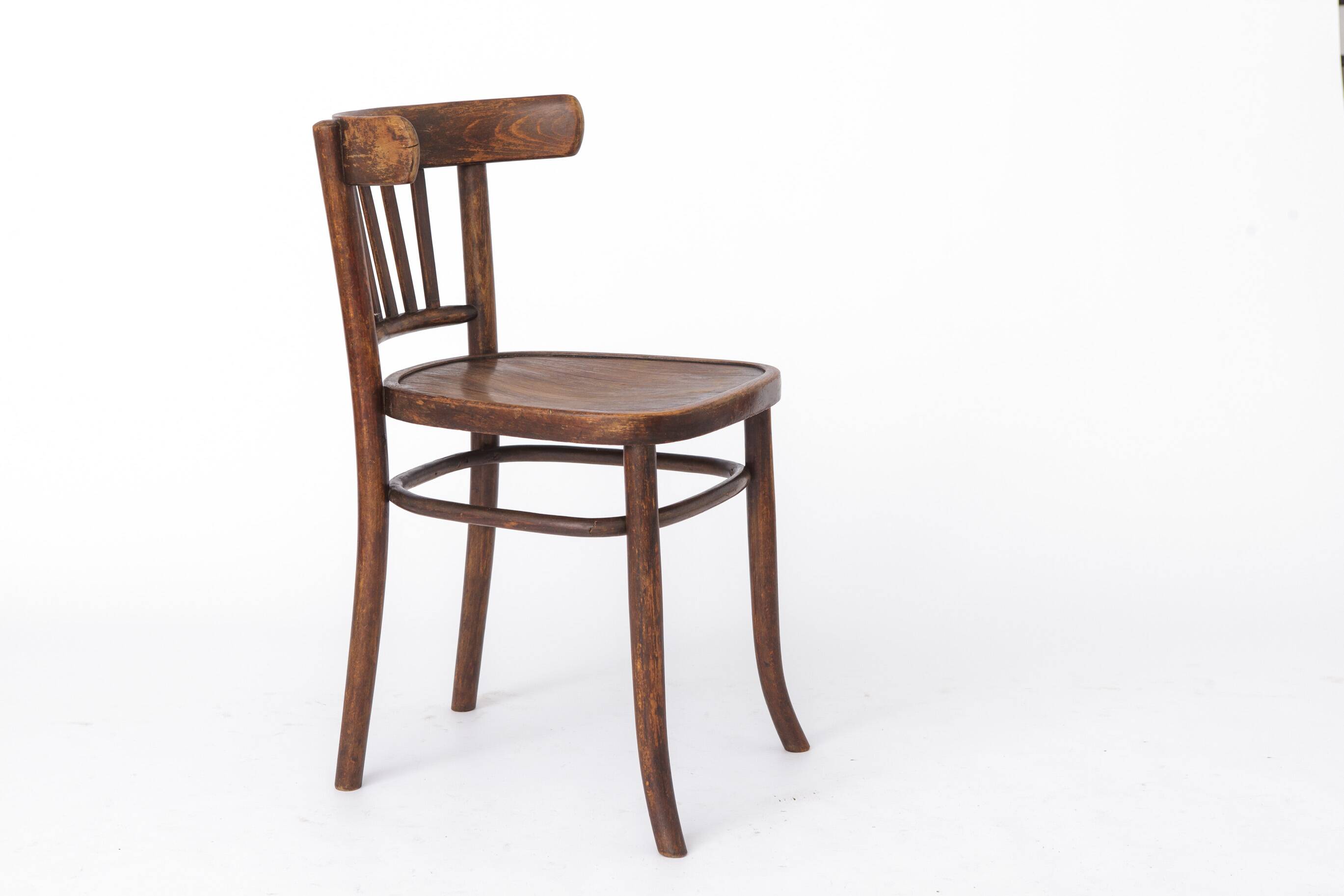 Vintage Chair 1950s Germany, Beech Wood, Mid Century Wooden Chair, Dining