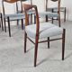 6 Scandinavian chairs in rosewood by Kai Lyngfeldt Larsen