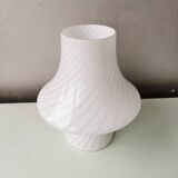 Mushroom lamp Murano white, Gambaro e Poggi for Vetri, 1970