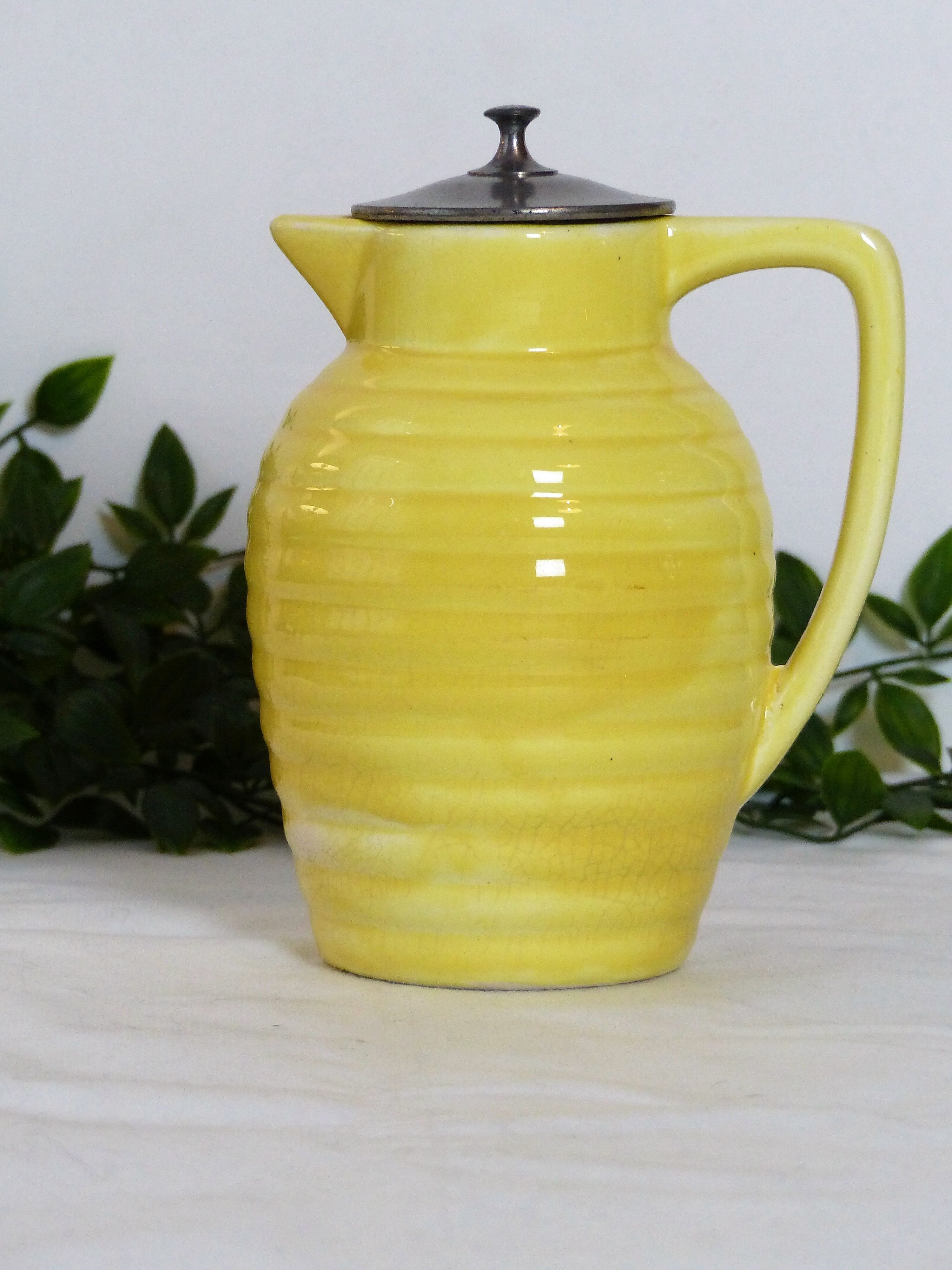 Vintage earthenware pitcher