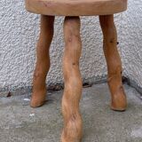 Vintage turned leg tripod stool 1960