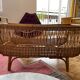 Rattan cot