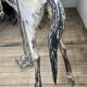 Carved and patinated wooden carousel horse