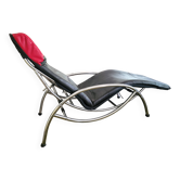 LC4 chaise longue design inspiration – Black and red leather