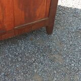 Parisian sideboard in oak and walnut 2 doors 2 drawers from the 20s
