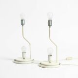 Lampes de table Leucos Paralume originales des années 1980, fabriquées en Italie | hauteur