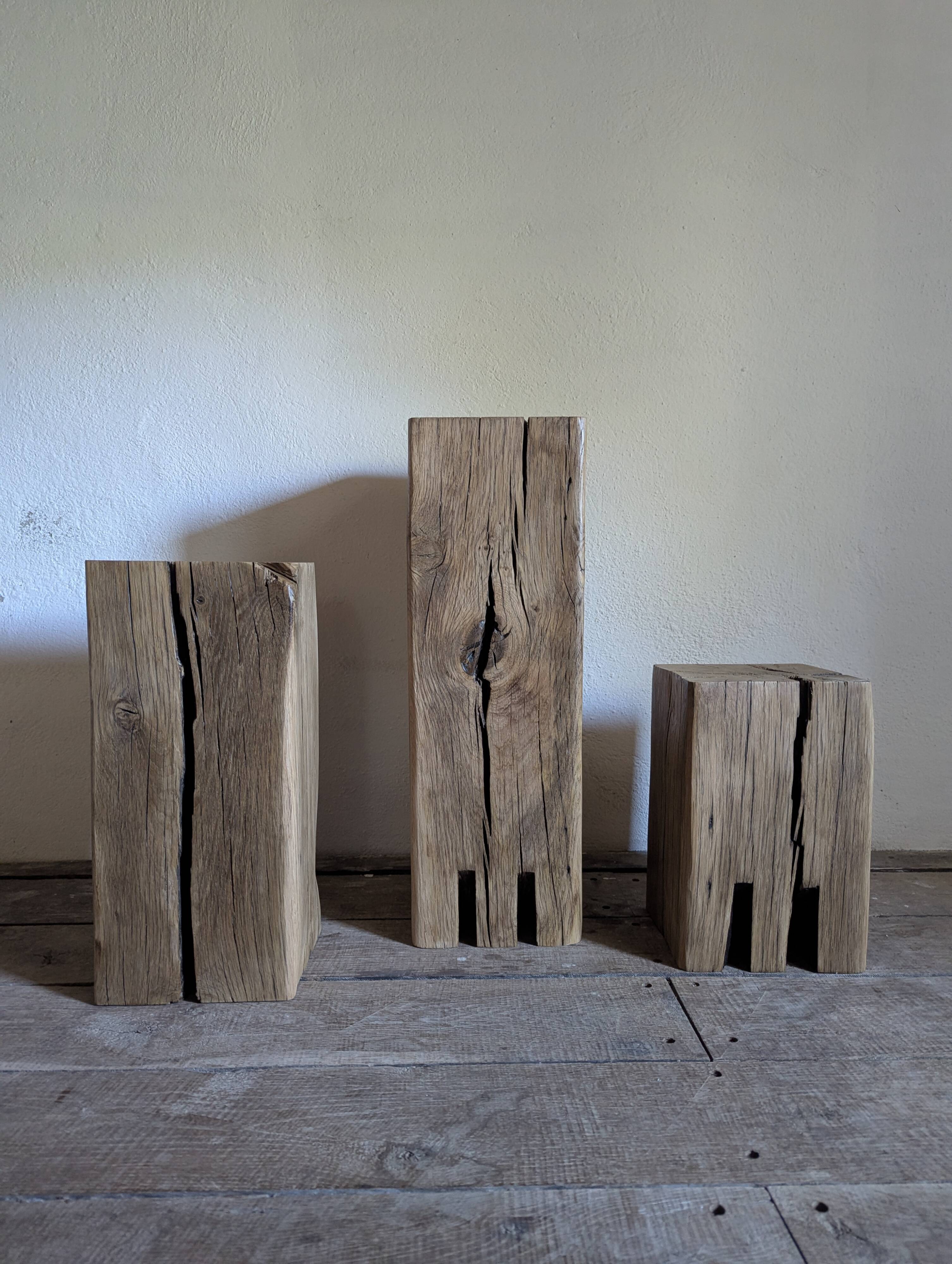 3 monoliths, ancient oak columns