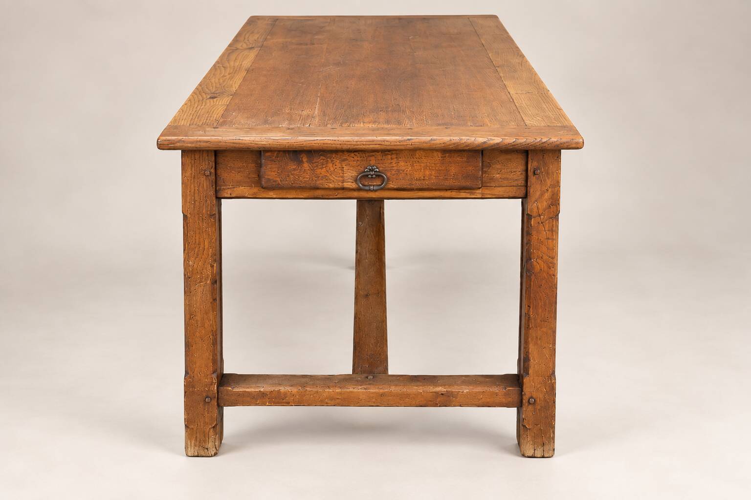 Table de ferme ancienne en chêne – 170 × 80 cm