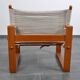 Mid-century mahogany safari chair by Burge Jensen for Bernstorffsminde M-belfabrik