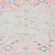 5x8 Turkish Vintage Oushak Rug, Coral Pink Area Rug For Bedroom, 147x241 Cm