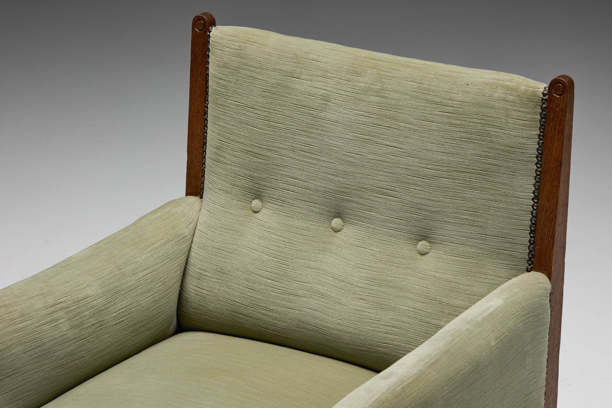 Lounge Chairs by Jac. van den Bosch, Netherlands, 1920s