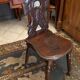 Lorraine nineteenth century chair in solid oak richly carved regency style