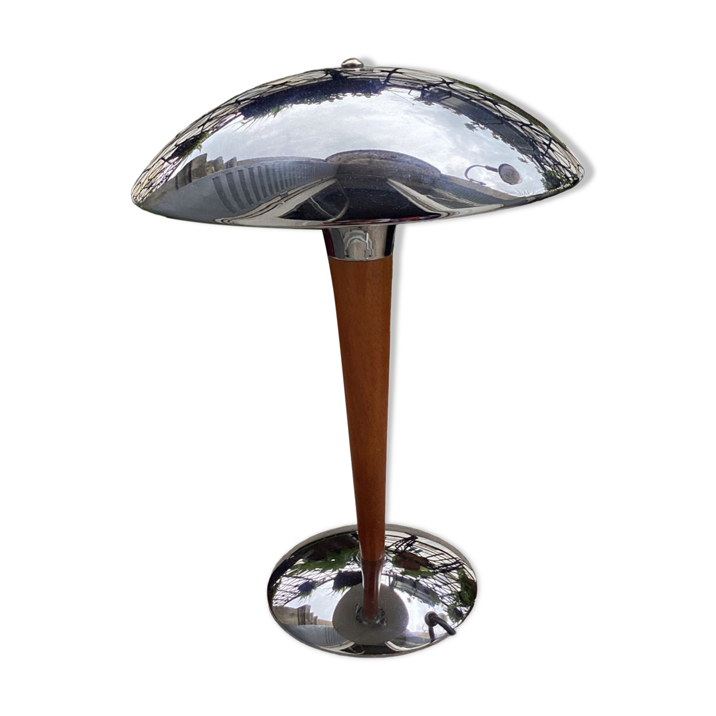 Vintage design liner mushroom table lamp