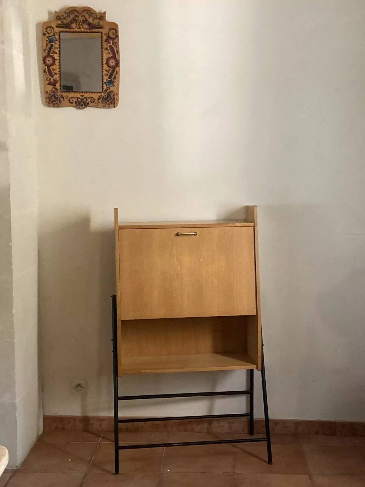 Wall-mounted secretary in the style of Jacques Hitier – 1960s