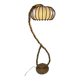 Louis Sognot vintage rattan floor lamp