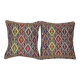 Set of 2 vintage kilim cushion covers 41x41 cm