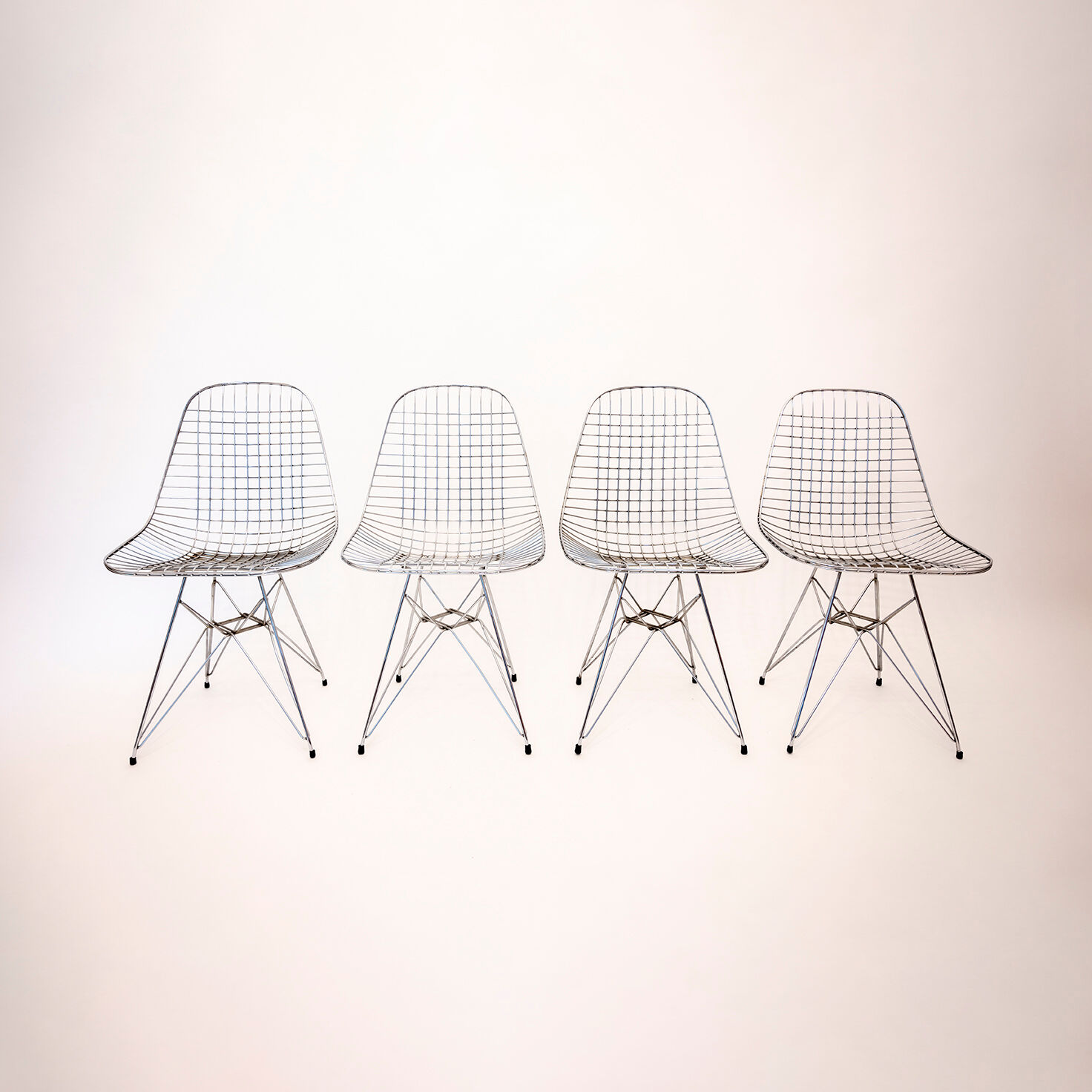 Set of 4 DKR chairs by Charles & Ray Eames for Herman Miller, year 50