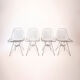 Lot de 4 chaises DKR par Charles & Ray Eames pour Herman Miller, année 50