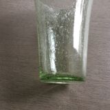 Handcrafted bubbled glass vase