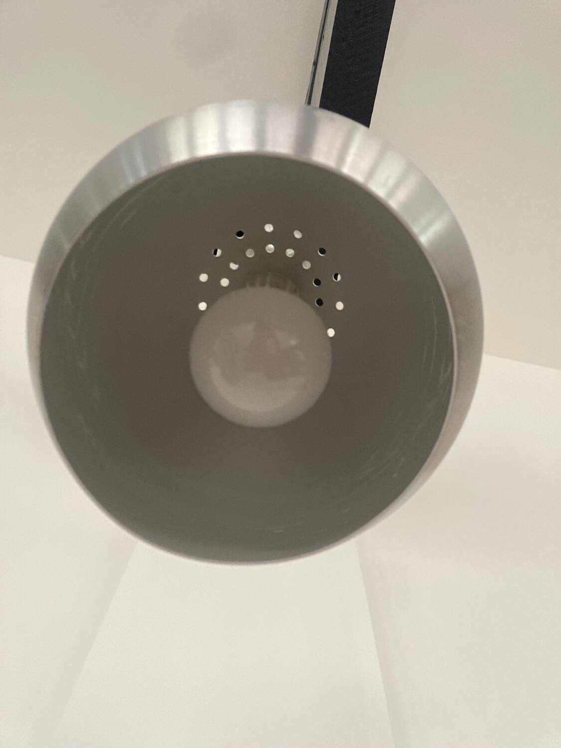 Brushed aluminum ball suspension