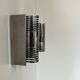 Pair of vintage chrome metal wall lights, France 1970