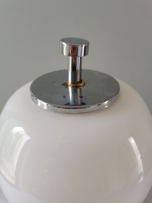 Italian glass table lamp, 70s