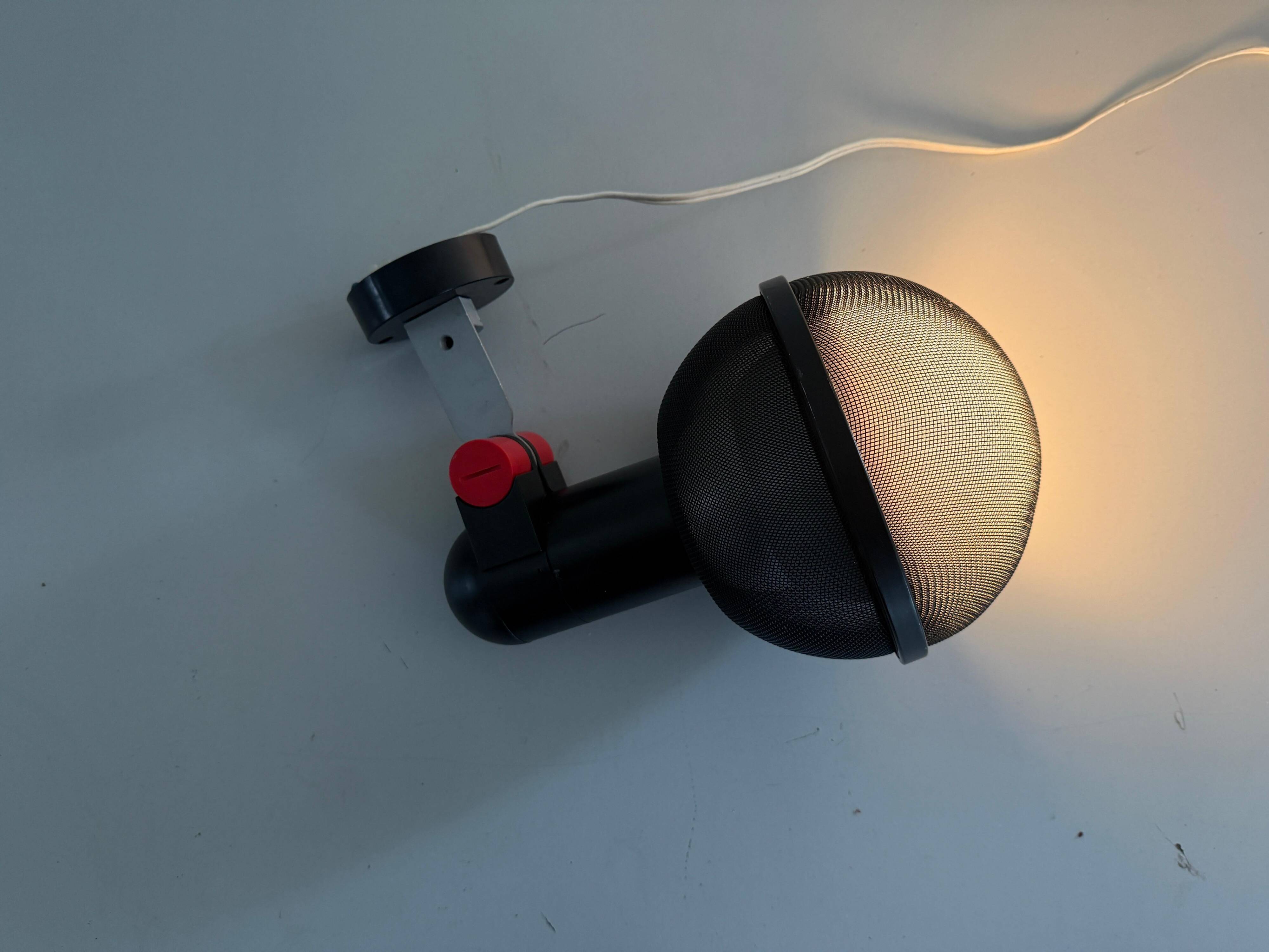 Wall light for microphone by Roger Tallon for Erco Leuchten, 1970s, Germany.