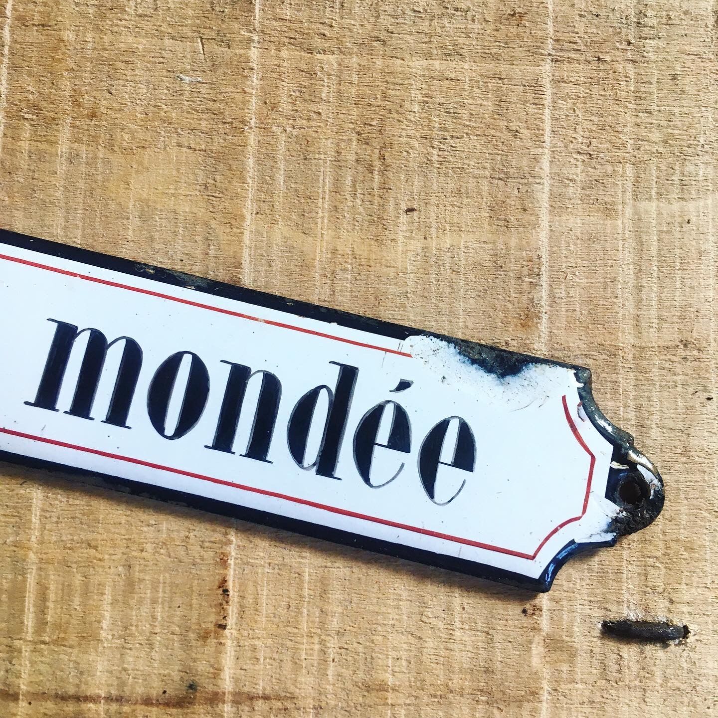 Ancient enamelplate of seed or grocery store. Furniture by trade. 1900s/1910s.