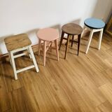 Set of 4 mismatched stools