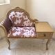 Fauteuil téléphone vintage fait main