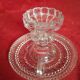 Glass candle holder