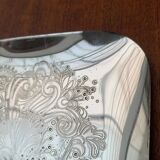 Vintage German floral metal plate by WMF