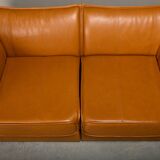 De Sede DS-19 model 'Pagoda' modular Sofa in Cognac Leather