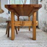 Farmhouse table, mountain furniture from the 50s
